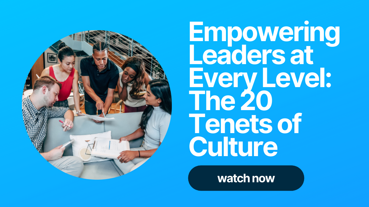 20 Tenets of Culture Webinar